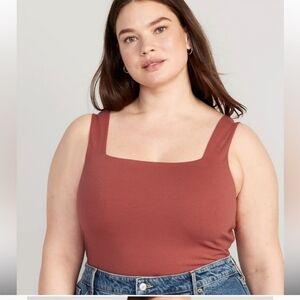 NWT square neck bodysuit